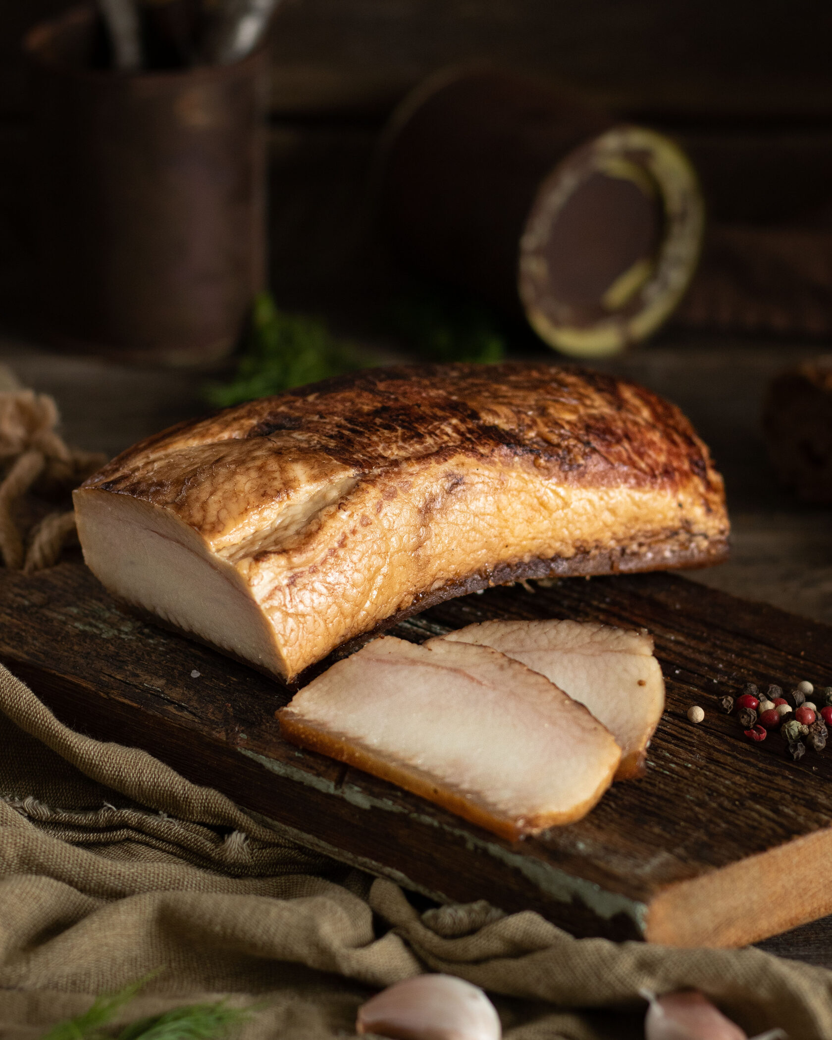 Шпик копченый